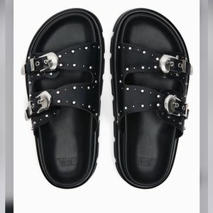 Zara Flat Bed Buckle Sandals